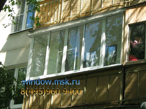 Холодное остекление Балкона из алюминиевого профиля Krauss 